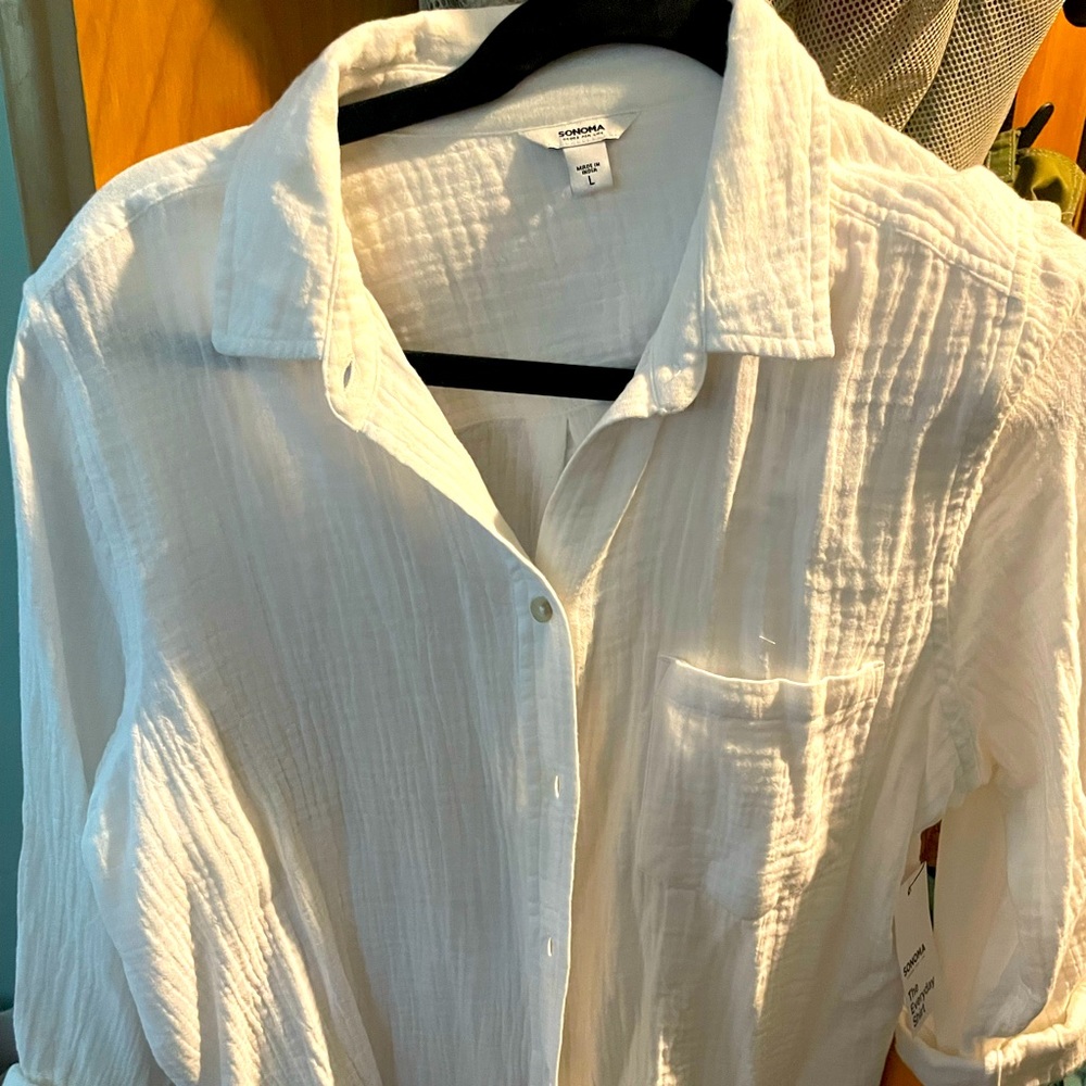 NWT Sonoma button down